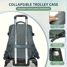 1pc Multi-Functional Vacuum Compression Travel Fashion Backpack, Commuter Laptop Bag, Outdoor Casual Unisex Set With Manual Pump - Multicolor - View 11