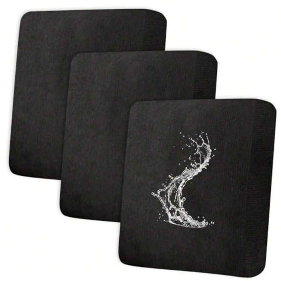 Waterproof Couch Cushion Covers - Stretch Washable Slipcover with Elastic Non-Slip Design Furniture Protector for Pets 3 Cushion Sofa Black - Negro - Ver 1