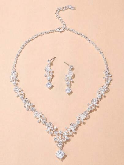 3本入り キュービックジルコニア デコレーション ジュエリーセット