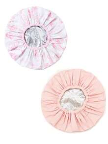 1个双层护发帽，防脱发帽，产后帽，发膜帽，干湿两用帽，睡眠帽 - 彩色 - 查看 1