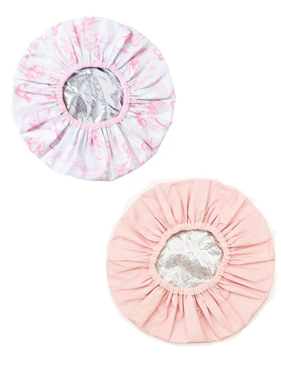 1个双层护发帽，防脱发帽，产后帽，发膜帽，干湿两用帽，睡眠帽 - 彩色 - 查看 1