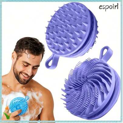 Escova De Banho De Cerdas Macias ESPOIR , Shampoo Corporal De Limpeza De Silicone Macio , Massagem Portátil Multifuncion