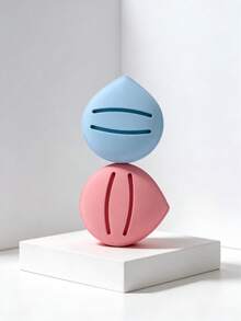 1/2/10个装化妆海绵，超柔软加厚气垫粉扑，适用于粉底液、BB霜、散粉，干湿两用 - 彩色 - 查看 11