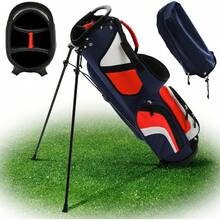 Ultra-Lite Stand Bag - 3 Lbs, 4 Way Divider Portable Club Carry Bag,-Repellent Travel With Rain Hood, Gifts Men And Women - 藏蓝色 - 查看 2