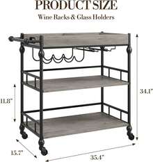 Food Service Carts & Trolleys - Grey - View 2