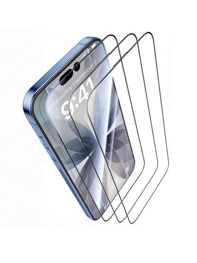 Bộ 3 miếng dán màn hình tương thích với iPhone 16/16 Plus/17 Air/13/15/14 Pro/14 Pro Max/17 Pro Max/11 Mini/12 Mini/11 Pro, kính cường lực, độ cứng 9 cấp, chống trầy xước, độ trong suốt cao, quà tặng Ngày của Mẹ, món quà tốt nhất cho gia đình và bạn bè, [Độ cứng 9H+] [Chống rơi vỡ chuẩn quân đội] [Cảm ứng nhạy] [Dễ dàng lắp đặt]