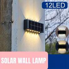 1/2个12颗LED凸透镜聚光灯户外太阳能灯套装，带光传感器、太阳能充电电池、按钮开关，白光/暖光可选，适用于美化花园装饰、营造节日氛围以及照亮围栏和墙壁。是庭院、阳台、花园、露营、钓鱼、小径和车库装饰的理想之选，也适用于情人节、斋月、音乐节、派对、圣诞节、万圣节、开斋节、宰牲节等节日照明。 - 12LED - 查看 12