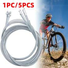 1 pieza/5 piezas Cable de freno de bicicleta de 2M, cable interior de freno de bicicleta de carretera delantero y trasero, cable de transmisión de freno de bicicleta de montaña de acero inoxidable, cable de cambio universal para bicicleta de montaña y bicicleta de carretera, accesorios de cable - A - Ver 1