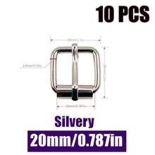 HSDOUBLE 10 chiếc khóa lăn kim loại, khóa thắt lưng, móc bấm, phụ kiện đồ da, túi xách, giày dép, vòng cổ chó. - 10 CÁI - Xem 23