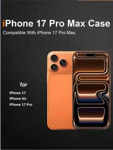 超清透明手机壳，适用于 17 Pro Max/16/15/14/13/12 Pro Max/11，简约干净防震保护套 - 無色 - 查看 2