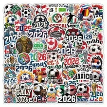 FIFA 足球賽主題貼紙套組，多圖案組合裝飾貼紙，球迷個性化DIY小物，適用於行李裝飾、日常用品個性化點綴、滑板裝飾、手帳裝飾、筆記本裝飾，世界盃周邊居家裝飾 - 50pcs - 查看 13