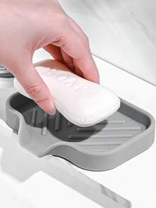 Alfombrilla multifuncional resistente al calor y aislante para protección de encimeras, tapete de silicona plegable de tres pliegues para escurrir platos, alfombrilla de encimera de cocina plegable y expandible, escurridor de platos antideslizante, alfombrilla de fregadero plegable fácil de limpiar. - Color sólido - Ver 12