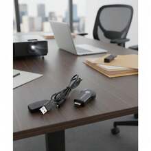 Fast Wireless Connection + Wireless Streaming Adapter + Multi-Device Compatible + Easy Installation + Room/Classroom/Presentations + Families And Tech Professionals - Black - View 3