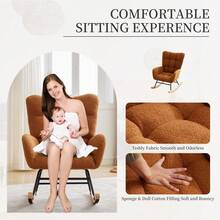 Baby Gliders, Ottomans & Rocking Chairs - Brown - View 7