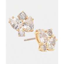 Givenchy Cubic Zirconia Cluster Stud Earrings |  | Women Dangle Earrings - 金色 - 查看 2