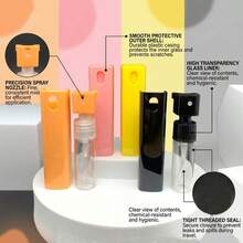 4pcs 10ml Refillable Travel Perfume Atomizer Bottles, Mini Portable Perfume Sample Containers Spray Bottles - A - View 8