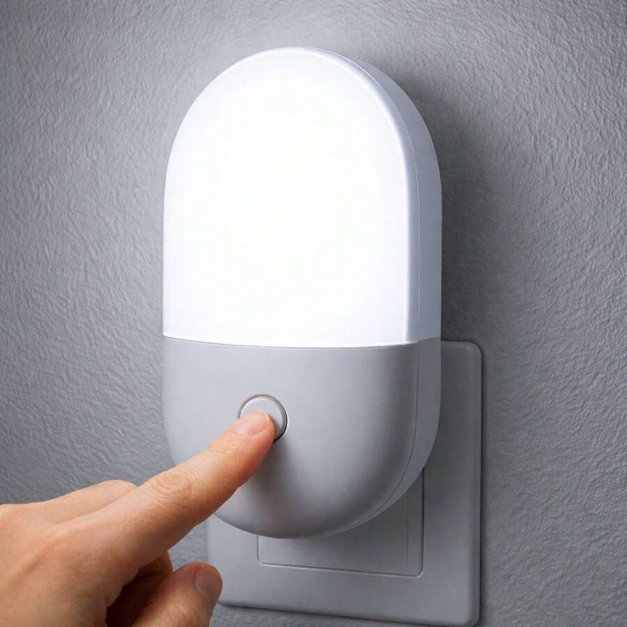 Plug-In Mini LED Wall Lamp For Bedroom Or Living Room, Night Light, Bivolt - Xem 1