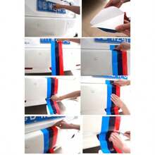 6 Inces Wide Frenc Flag Stre Decal Sticker  Car Exter Etic Ood Front/Rear Bumpers Side Fenders - Hình dán cờ Pháp kẻ sọc - Xem 7