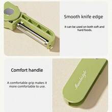 1 pieza Pelador de cocina plegable nuevo, cuchillo portátil de acero inoxidable para pelar frutas al aire libre - Multicolor - Ver 6