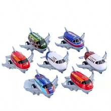 8/16pcs Mini Inertial Powered Manual Creative Toy Airplane Models, Family Interactive Puzzle Toys, Party Favors And Christmas Stocking Stuffers, Suitable For Christmas, Halloween, Thanksgiving And Easter Gifts (Random Patterns And Styles) - Multicolor - View 5
