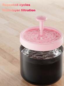 1800ML/60.87oz/0.476gal 自動循環過濾寵物飲水機，狗與貓用水器，靜音流水智能貓飲水機，適合小型至中型貓狗的室內飲水機，USB供電，不含適配器 - 查看 6