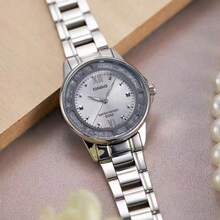 Casio 卡西欧 LTP-1391 女士奢华腕表，水晶表圈，不锈钢表带，石英机芯 - 均碼 - 查看 5