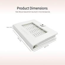 1本美甲色卡便携式美甲展示册，可拆卸非磁性色卡支架，美甲凝胶指甲油样品展示工具，150色空甲片展示册，适用于美甲沙龙，甲片易于补充且不易脱落 - 白色 - 查看 6