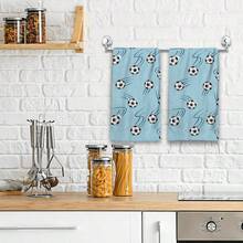 1/2/4/48 piezas Toallas de cocina con estampado de balón de fútbol de la Copa Mundial 2026 - Super suaves, altamente absorbentes de poliéster, toallas de plato y mano ideales para vacaciones, cocina, decoración de fiestas - Multicolor - Ver 5