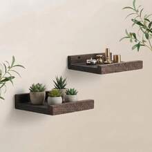 Kệ treo tường mini, kệ gỗ tự nhiên nhỏ gọn dùng để trưng bày tranh ảnh, màu gỗ Pawlownia, màu nâu nhạt. - Nhiều màu - Xem 8