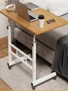 Adjustable TV Tray Table Comfortable Laptop Table Dinner Trays for Eating TV Dinner Tray on Bed Sofa for Eating Reading  60x40cm Escritorio para computadora, Puede Subir o Bajar la Altura (60~90cm), Escritorio Grande d - Amarillo - Ver 6