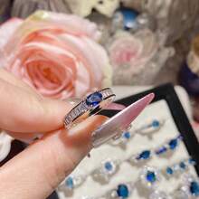 Women Jewelry Sets - Ring 0662 With Open Sapphire Diamond - View 14
