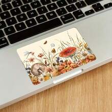 1 miếng dán trang trí bàn di chuột laptop họa tiết hoa anh đào và côn trùng, kích thước: 5.51 x 3.54 inch, chống trượt, chống trầy xước, bề mặt mờ, không ảnh hưởng đến chức năng bàn di chuột. - Xem 13