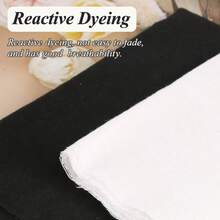 Natural Color Linen Needlework Fabric, (59In X 19In) Large Size Linen Fabric Cloth Linen Fabric For Making Garment Craft Upholstery Flower Pot Decoration, Black, White - Linen - View 5