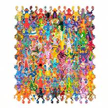 100pcs Wooden DIY Creative Frog Pattern Puzzle, Individually Assembled Frog Pieces, Puzzle Toy To Improve Thinking Skills And Creativity - Multicolor - View 2