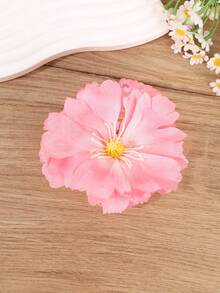 1Pc Large Realistic Peony Flower Hair Claw, Fresh Sweet-Style Hair Accessory, Daily/Dating/Vacation Outfit Styling Prop - Multicolor - View 8