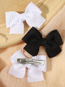 20pcs Assorted Bow Hair Clips, Safety Hair Clips, Side Clips, Versatile & - Mixed color - View 6