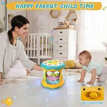 Baby Ocean Rotating Musical Drum Toy With Lights And Sound Effects - Suitable For Early Education And Interactive Play For Infants And Toddlers - Multicolor - View 8