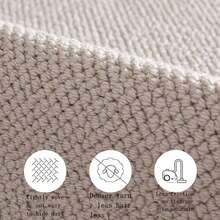 1片白色仿剑麻宠物垫，猫抓垫，猫床垫，猫抓板，猫砂垫，狗床垫，宠物喂食垫，适用于猫/狗床，爬行垫，睡眠垫，多功能宠物降温垫，宠物友好型游戏垫，宠物用品 - 白色 - 查看 5