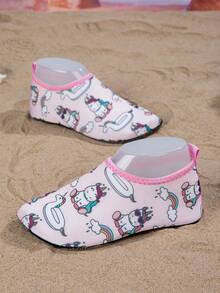 1双春夏新款女童舒适时尚休闲轻便可爱小马兔粉色沙滩/水鞋 - 粉色 - 查看 6
