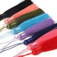 10pcs 8cm Fashion Polyester Tassel Pendant, Suitable For DIY Necklace, Earring, Jewelry Making And Decoration - 8CM Tassel - View 2