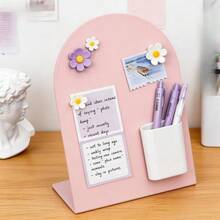 Magnetic Desktop Memo Board, Vertical Sticky Note Holder For Badge & Card Display - one-size - View 5