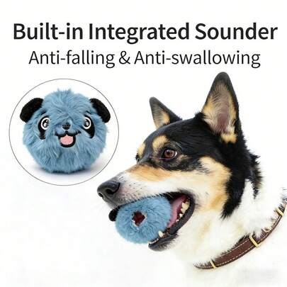 Bóng nảy mềm mại có âm thanh, đồ chơi nhai nảy cao, bóng đồ chơi cho chó cỡ vừa/nhỏ, bóng đồ chơi cho thú cưng nhỏ, lớp lót vải không dệt và cao su, quà tặng cho thú cưng, thích hợp cho chó và mèo.