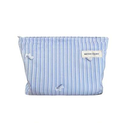 MEYOU FAIRY 化妆包、便携手提包、收纳包、洗漱包、大容量化妆包、化妆纸巾收纳包、旅行必备包、收纳袋、女士/女孩卫生巾收纳袋、学生铅笔盒、内袋、拉链枕形袋、方形包、大号化妆包