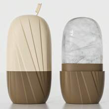 1pc Facial & Eye Ice Roller, Silicone Ice Mold For Face Massage & Icing, Face Roller With Leak-Proof Cover - Multicolor - View 10