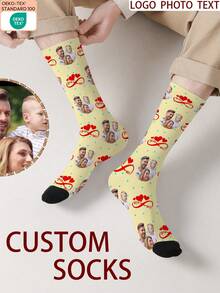 1 Đôi tất in hình khuôn mặt theo yêu cầu, tất in ảnh cá nhân, tất in hình mặt hài hước theo yêu cầu, tất in họa tiết theo yêu cầu, in bất kỳ hình ảnh khuôn mặt nào lên tất, quà tặng kỷ niệm, quà tặng ngày Valentine, quà sinh nhật độc đáo, quà tặng sưu tầm theo yêu cầu. - Nhiều màu - Xem 14