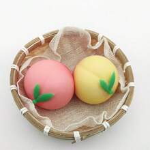 Peach Squishy Stress Relief Toy – Slow Rebound Soft Squeeze Peach For Adults &, Sensory Fidget, Anxiety & Stress Relief, Fun Desk & Home Relaxation Gift - 黃色 - 查看 5