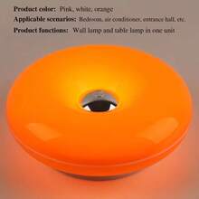 1 đèn LED treo tường hình bánh donut - Cấp nguồn qua USB/Sạc Type-C, điều khiển cảm ứng, đèn ngủ màu cam ấm áp, đèn trang trí phòng khách, hành lang, phòng học. - Nhiều màu - Xem 6