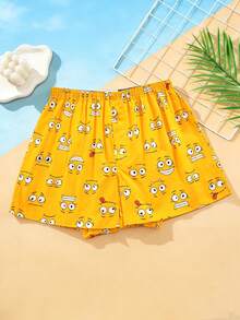 1pc Men's Multicolor Cotton Plaid Print Fashion Comfortable Boxer Briefs - Multicolor - View 4
