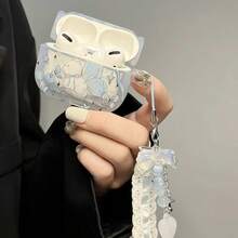 Apple Wireless Earphone Case With Cat Ear Wings Design, Scratch-Resistant And Anti-Drop Protective Cover - Clear - View 11