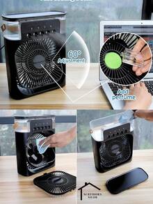 Portable Fan, Ideal For Offices, Bedrooms And Cars. - Blue - View 3